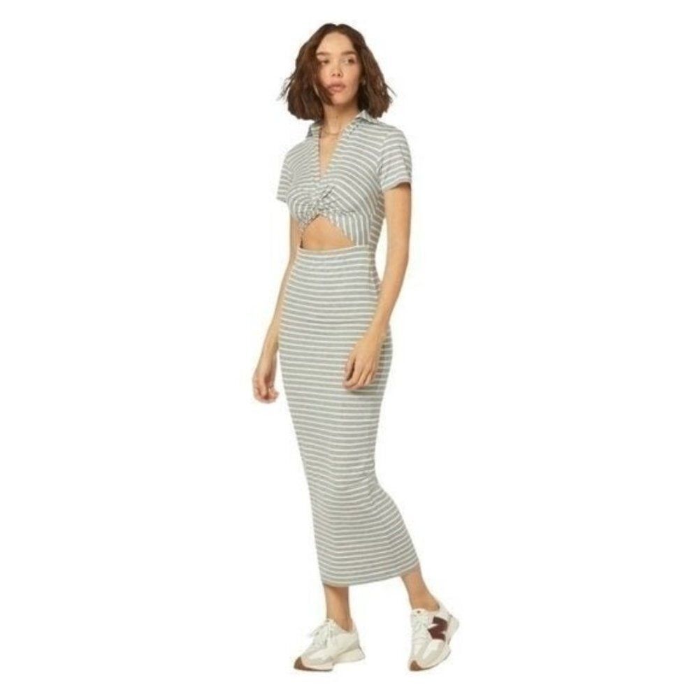 Favorite Daughter Day to Night Gray White Maxi Dress Size XL NWT